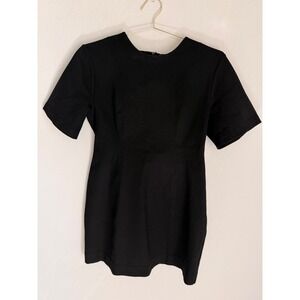 Banana Republic Black Short Sleeve Sheath Dress Size M